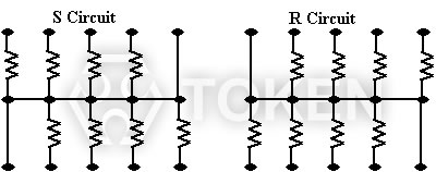 厚膜網酪貼片電阻器 電路圖 (RCN)