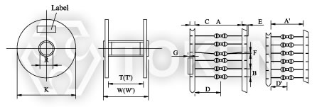 (TCAL) 色環電感 色碼電感 打帶及卷軸規格尺寸