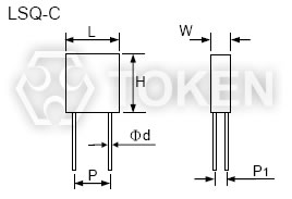 (LSQ-C) 精密瓷盒 四引脚 四端子 四引线 电阻器