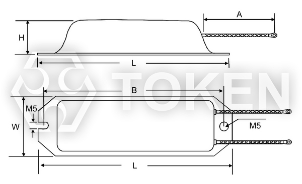 Aluminum Shell Wirewound Resistor (ASQ) Dimensions