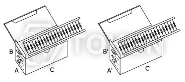 (TCAL) 色环电感 色码电感 盒装规格尺寸
