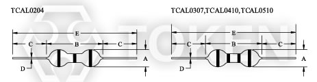 (TCAL) 色环电感 色码电感 编带尺寸