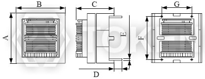 EMI抑制器 滤波电感器 (TCET28H) 结构及尺寸图