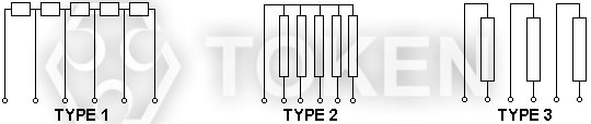 双列直插型精密网络电阻 (UPRND) 结构示意